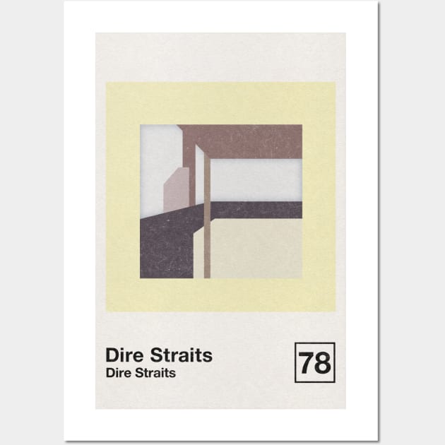 Dire Straits / Minimalist Style Graphic Poster Design Wall Art by saudade